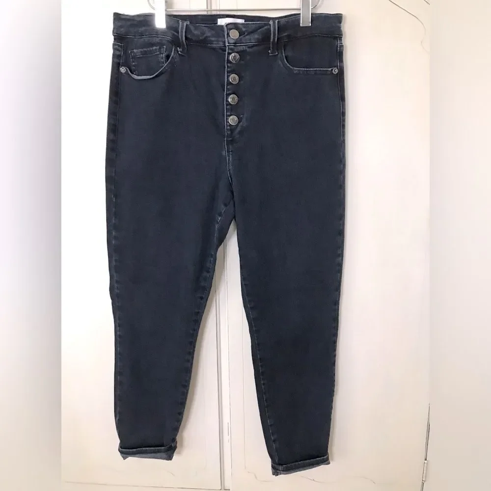 Pistola | Arianna High Rise Button Fly Classic Skinny Jeans Size 32